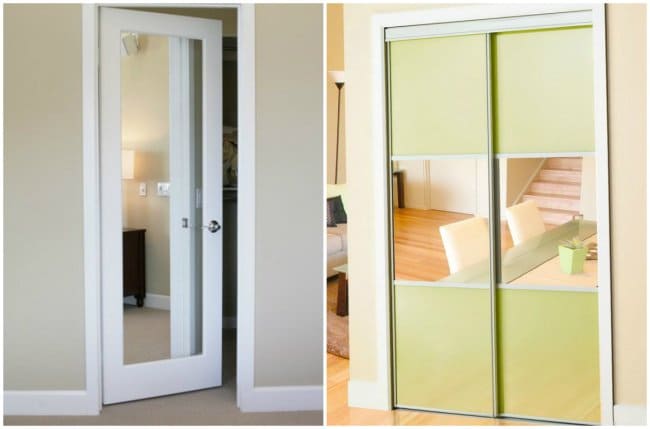 How Make Your Apartment Look Great mirrors on doors