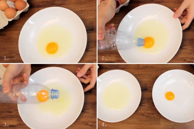 Ideas For Reusing Plastic Bottles yolk seperator