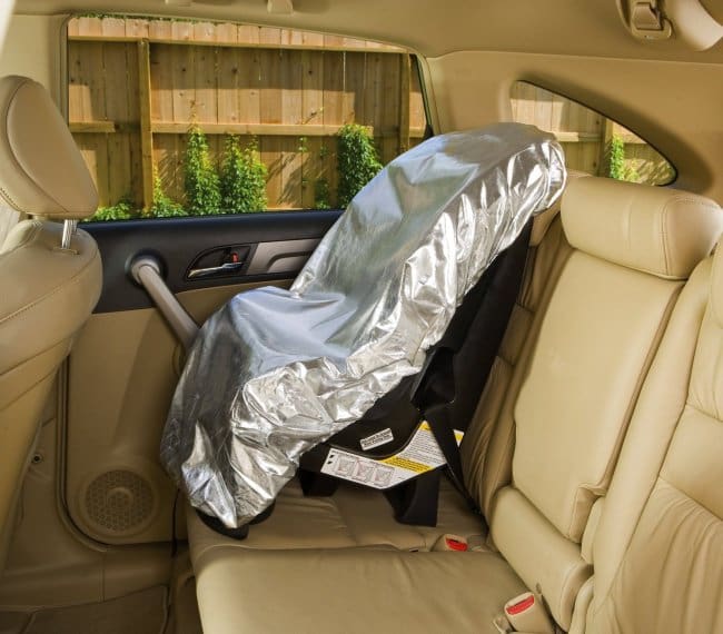 Inventions For Parents heat deflector for childs seat