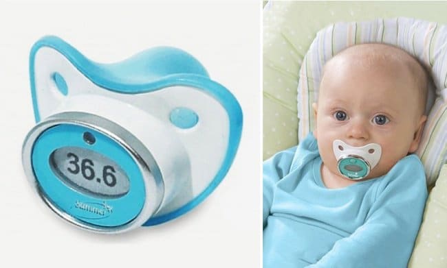 Inventions For Parents pacifier thermometer