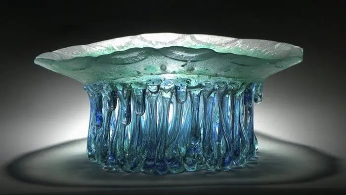 Jellyfish Glass Tables blue