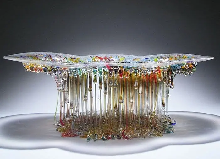 Jellyfish Glass Tables multicolor