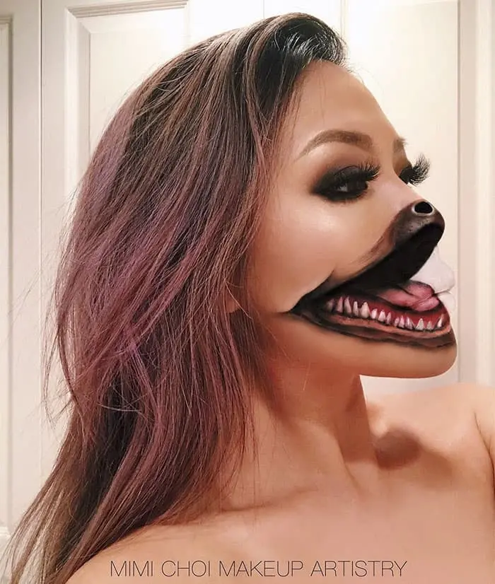 Optical Illusions With Makeup animal mouth