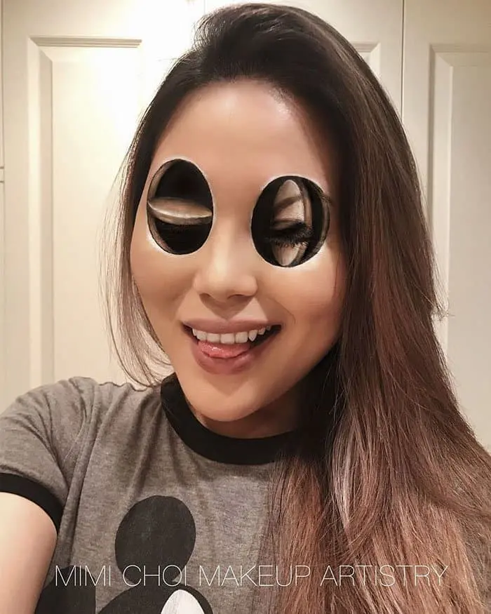 Optical Illusions With Makeup eye circles