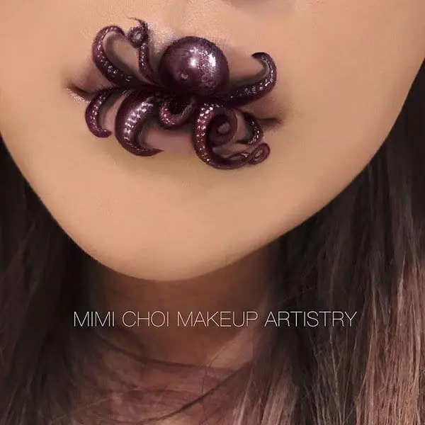 Optical Illusions With Makeup octopus lips