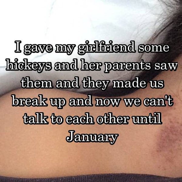 People Confess Why They Ended Their Relationships hickeys