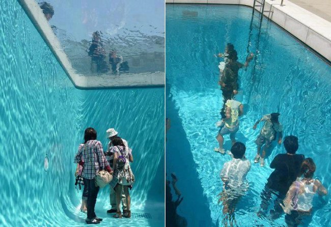 Photos That Will Make You Do A Double Take pool you can walk in