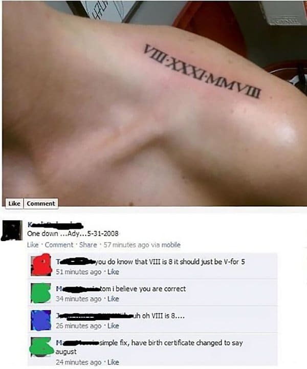 Tattoo Fails change birth certificate