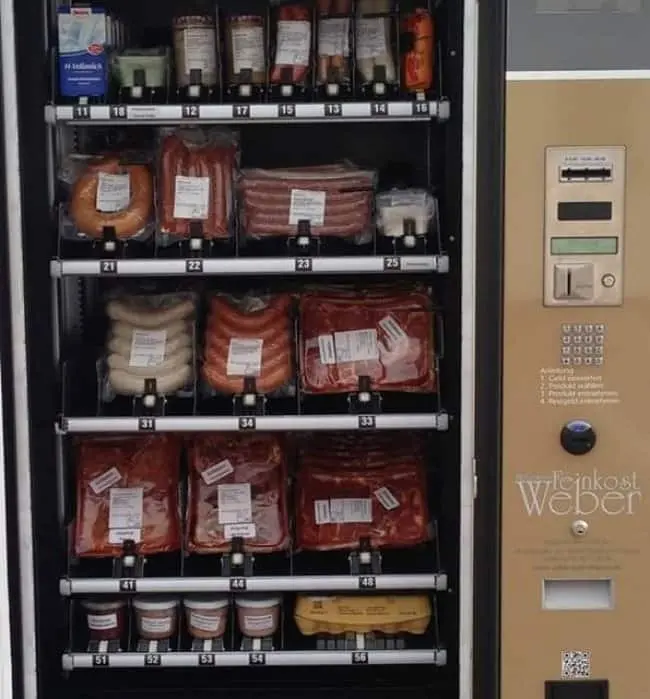 Times Something Strange Happened To Our Food meat vending machines