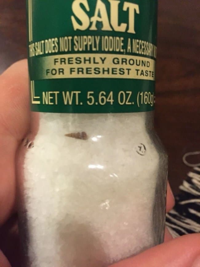 Times Something Strange Happened To Our Food salt with shell