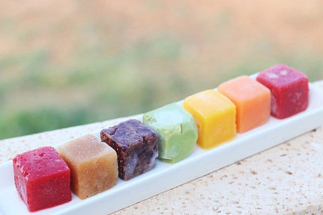 Ways To Use Ice Cube Tray pureed fruits