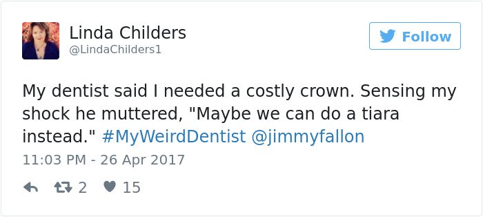 Weird Dentist Stories costly crown