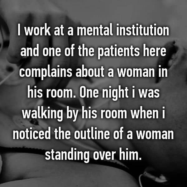What It's Like To Work At A Psychiatric Hospital woman standing over him