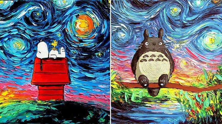 Artist's Painting Was Mistaken For A Van Gogh So She Creates Brilliant  'Starry Night' Series
