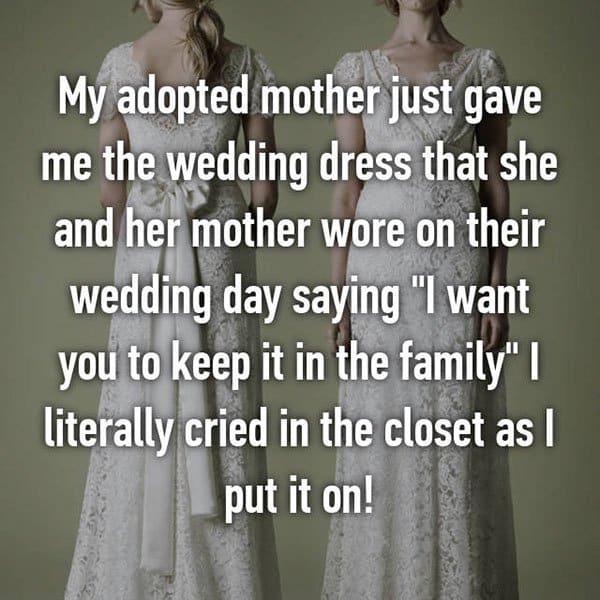 Adoption Stories wedding dress