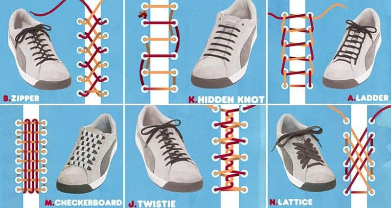 Awesome And Unique Ways To Tie Your Shoelaces
