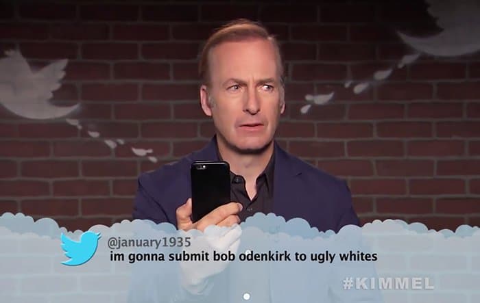 Celebrities Read Mean Tweets About Themselves bob odenkirk