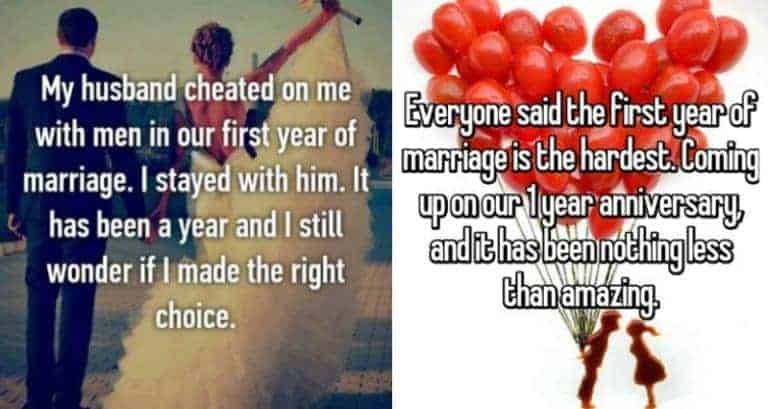 Confessions About People's First Year Of Marriage