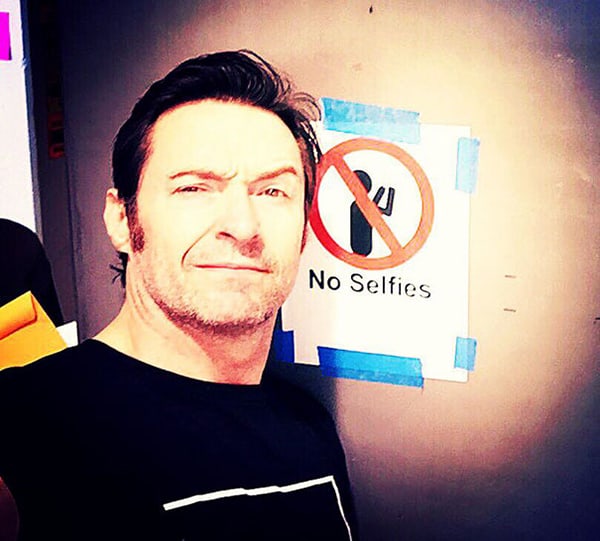 First World Anarchists hugh jackman selfie