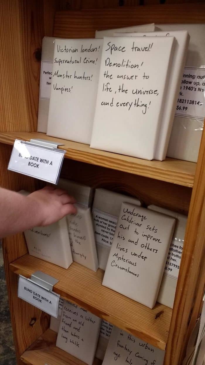 Genius Stores blind date with a book