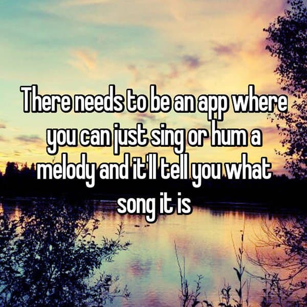 Interesting App Ideas sing or hum a melody