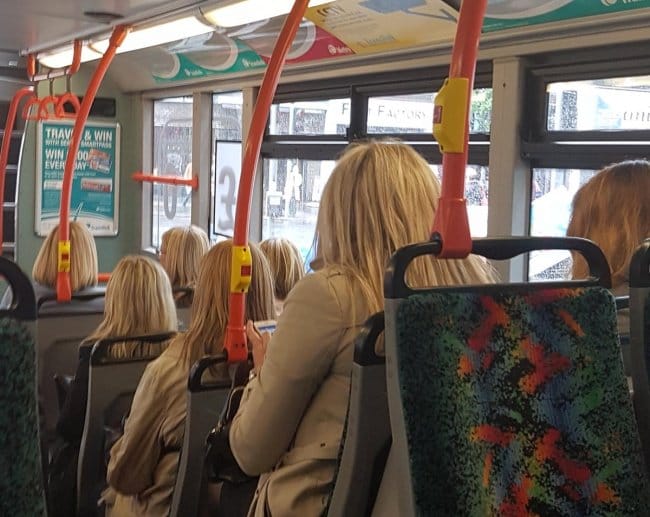 Interesting Photos blondes on bus