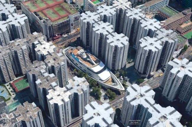 Interesting Things That Were Found On Google Maps cruise ship sky scrapers