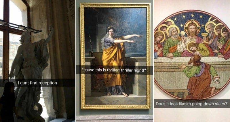 Museum Snapchats That Are Legit Hilarious