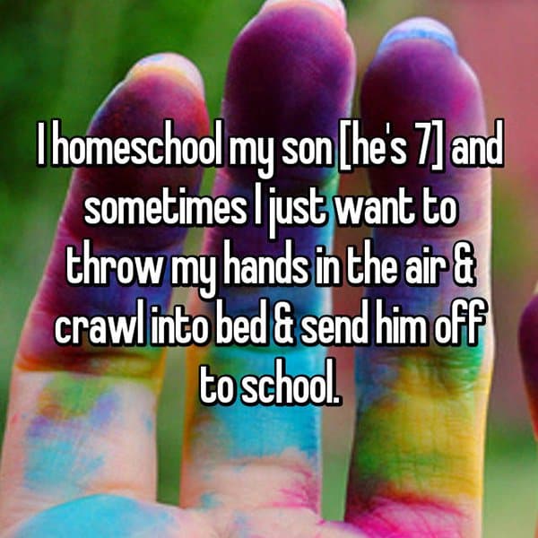 Opinions On Homeschooling crawl into bed