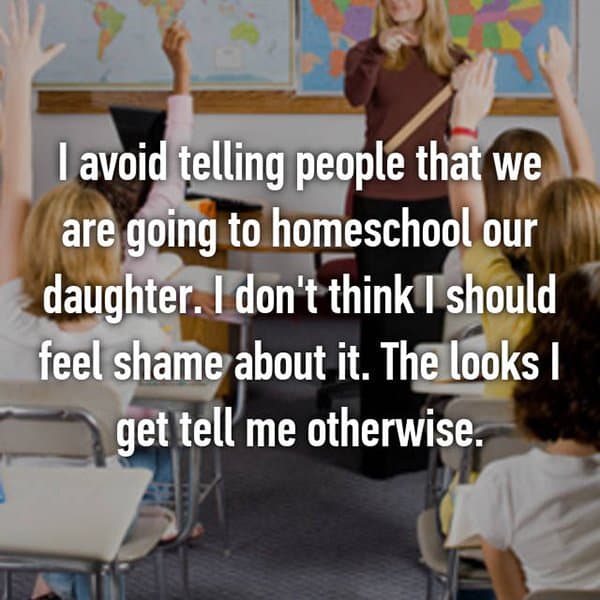 Opinions On Homeschooling feel shame