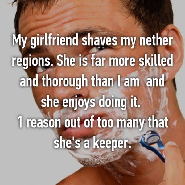 Partners Were Keepers shaves nether regions