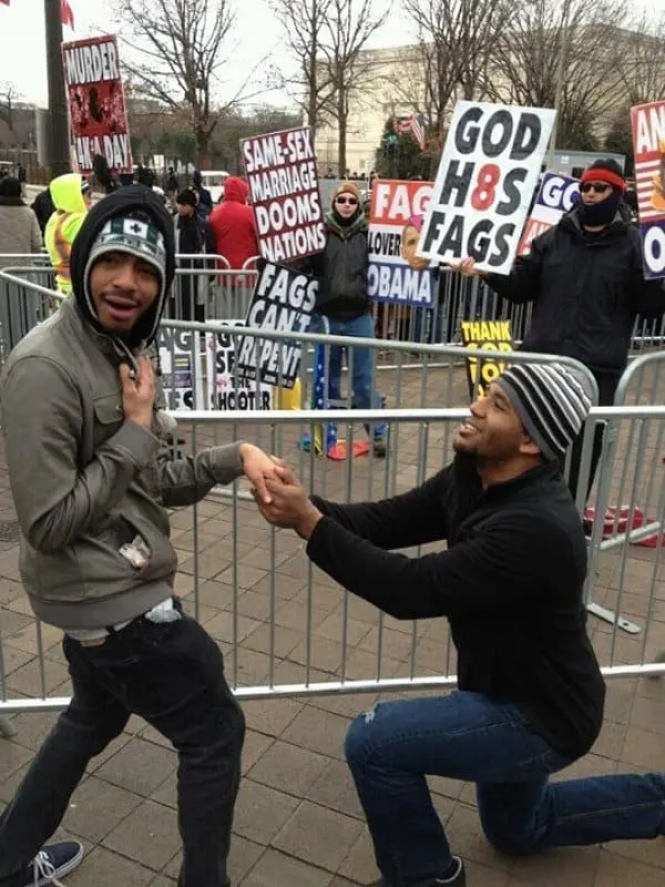 People That Took Trolling To The Next Level trolling gay marriage protesters