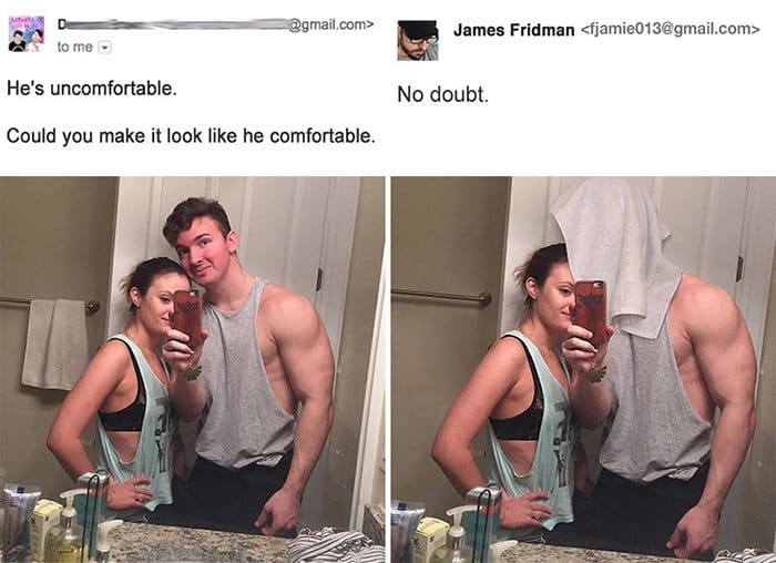 Photoshop Help james fridman hes uncomfortable