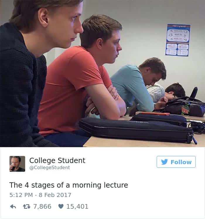 Posts About College stages of morning lecture