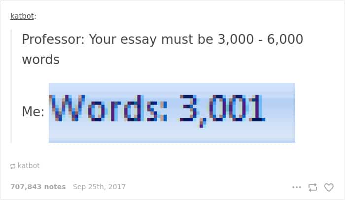 Posts About College word count