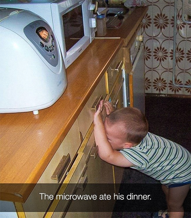 Reasons That Kids Had Major Meltdowns microwave