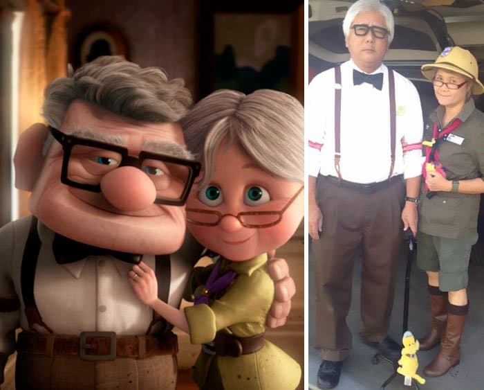 Retired Couple Wins The Internet With Their Cosplay Skills carl and ellie up