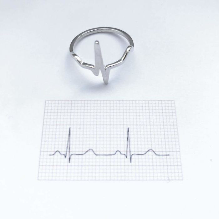 Science Inspired Jewelry Pieces heartbeat ring