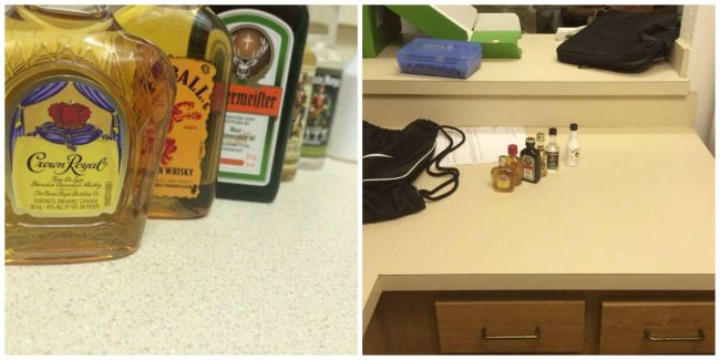 Shouldn't Trust Everything You See mini alcohol bottle