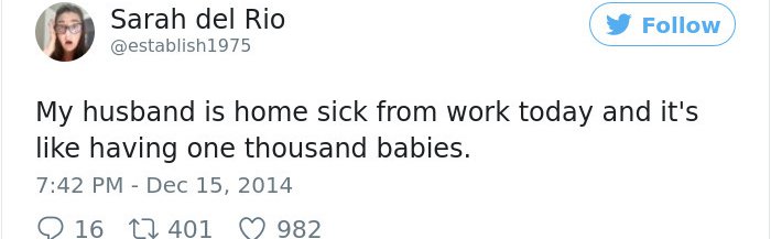 Sick Husbands one thousand babies