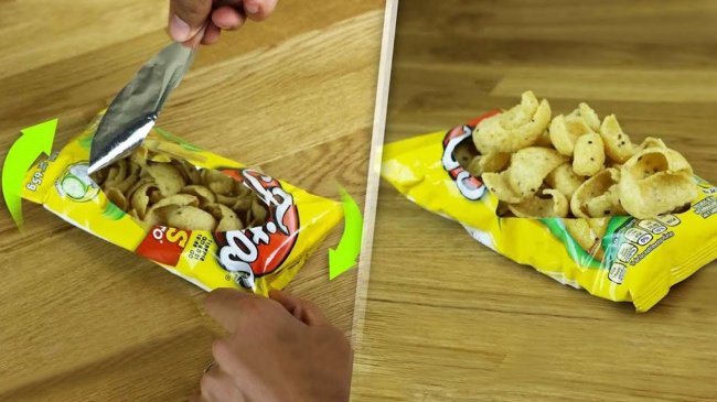 Simple Things That Many Of Us Are Doing Wrong bag of chips into a bowl