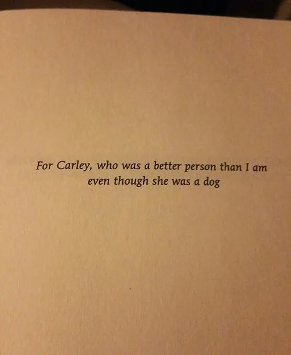 The Best Book Dedications for carley