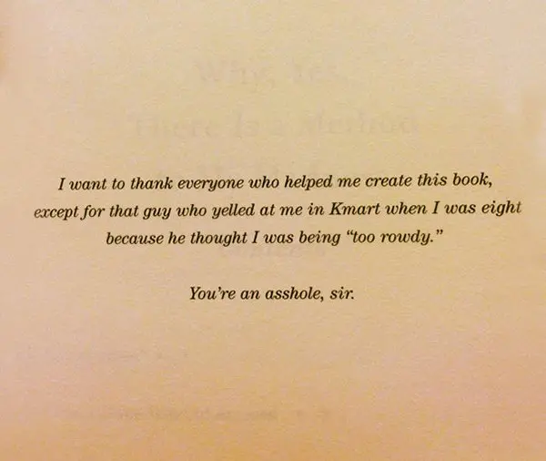 The Best Book Dedications too rowdy