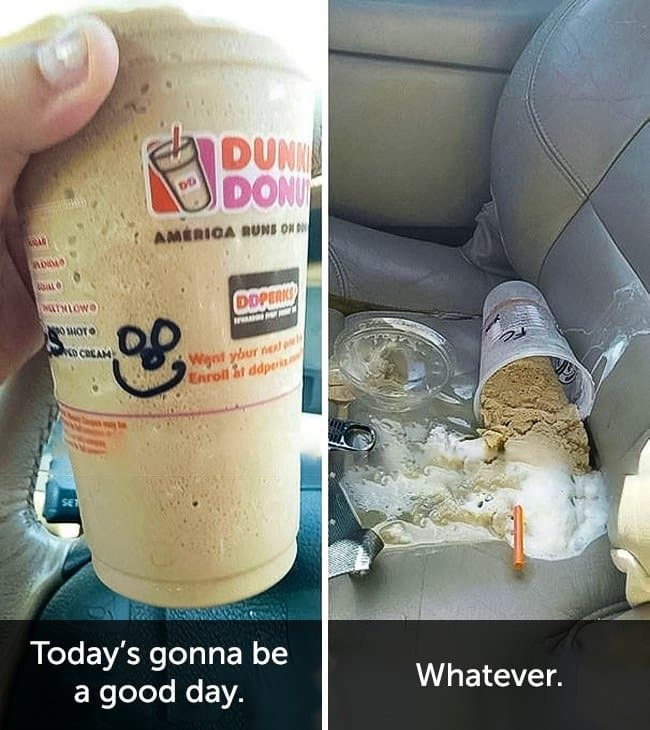 Times When People Had A Very Bad Day dunkin donuts fail