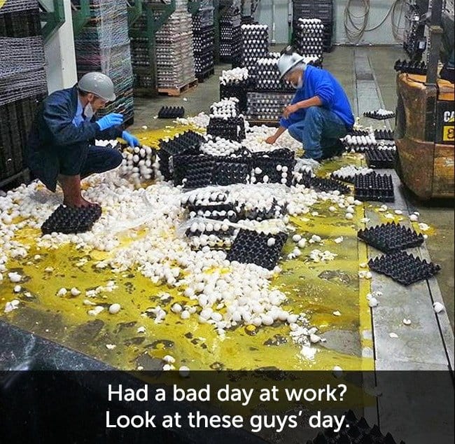 Times When People Had A Very Bad Day eggy mess