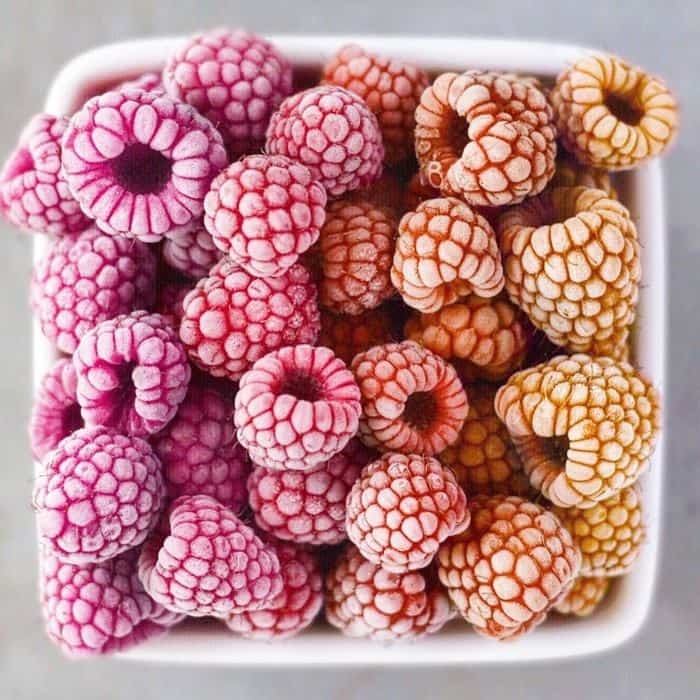 Vegan Breakfasts And Desserts ombre frozen berries