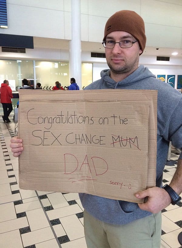 Airport Pick Up Signs congratulations