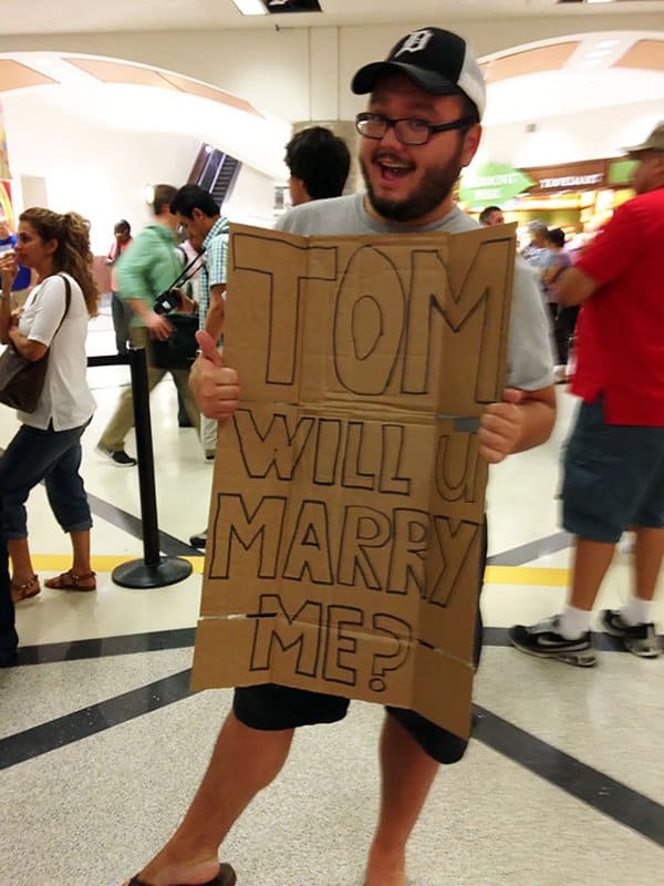 Airport Pick Up Signs will you marry me