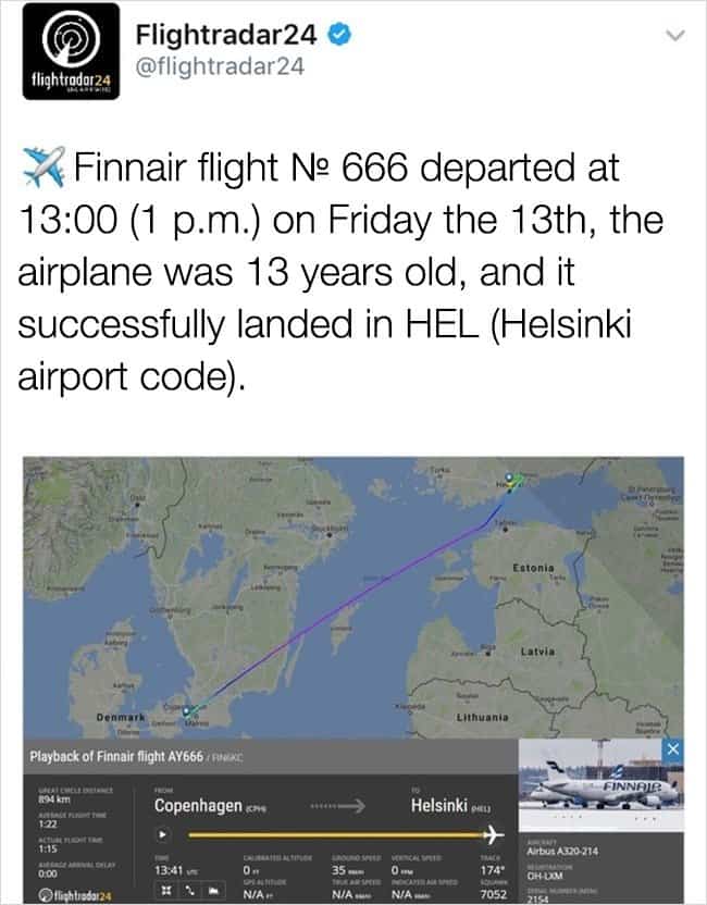 Amazing Coincidences flight no 666