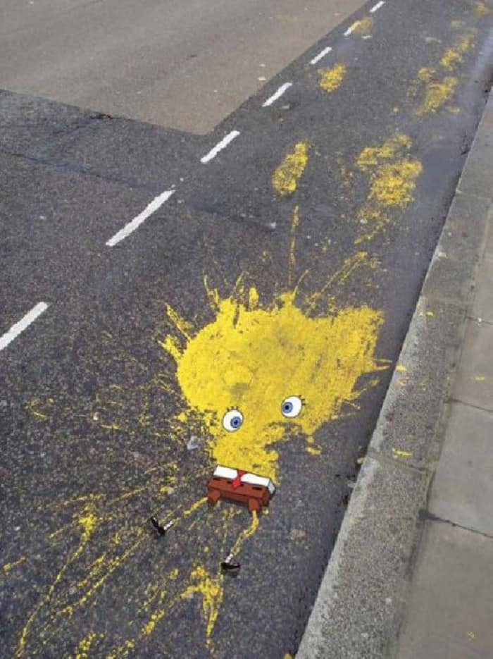 Awesome Acts Of Vandalism rip spongebob